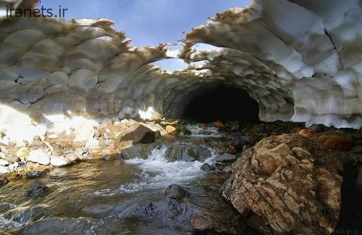 غار چما تونل برفی ازنا